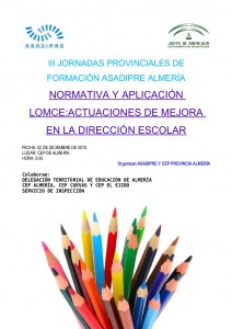 III JORNADAS PROVINCIALES DE FORMACIÓN ASADIPRE ALMERÍA